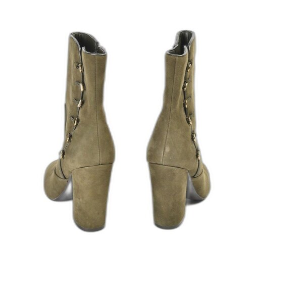 Guess Women's Brown Suede Ankle Bootie Button Detailing Size 7 - Picture 5 of 6